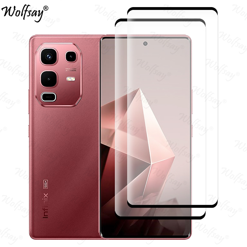 Curved Edge Screen - ขอบโค้งกระจกนิรภัยสําหรับ Infinix Note 50s ป้องกันหน้าจอ Infinix