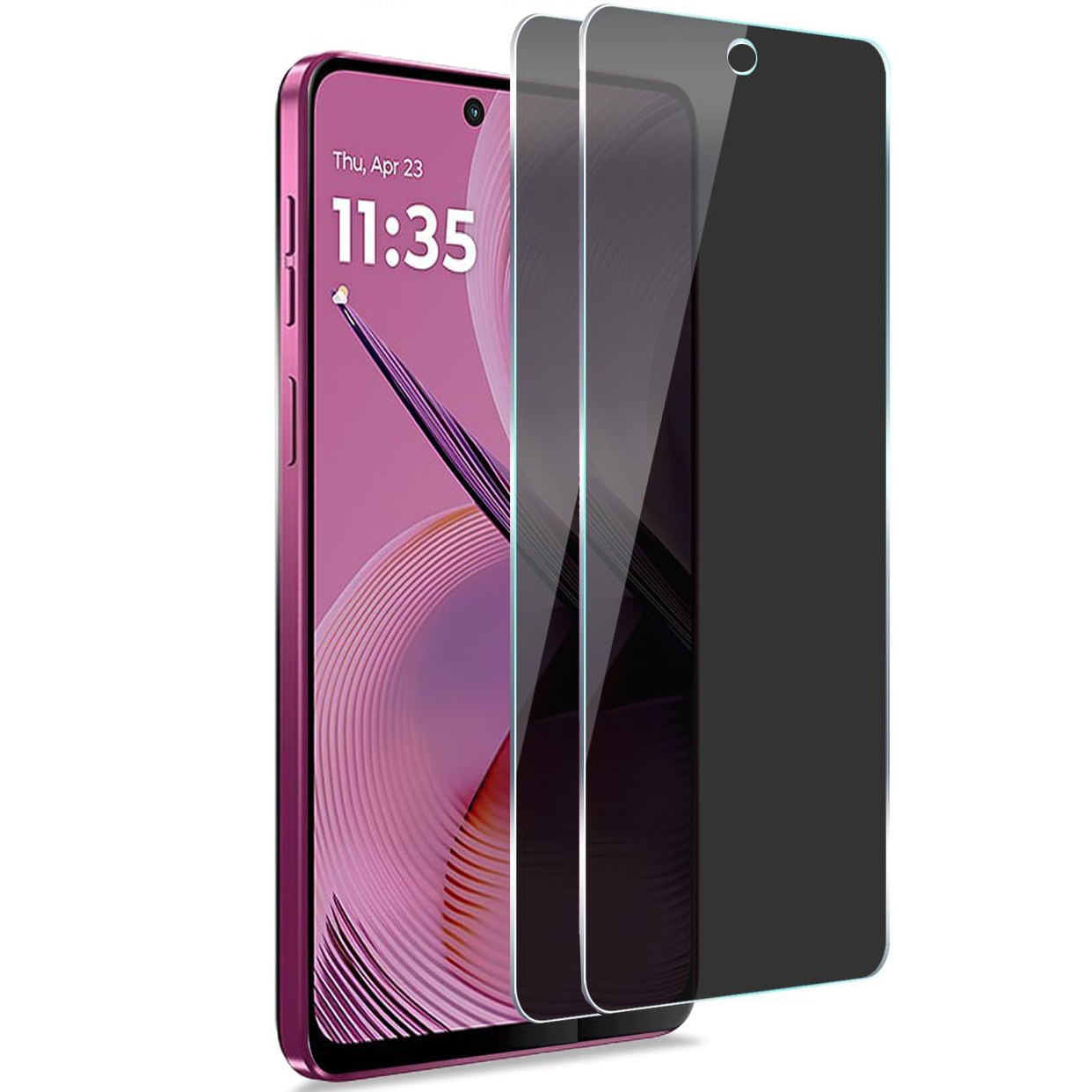 Privacy Filter 2Pack - [2 ชิ้น] ฟิล์มกระจกนิรภัยป้องกันการมองเห็น สำหรับ Honor 400