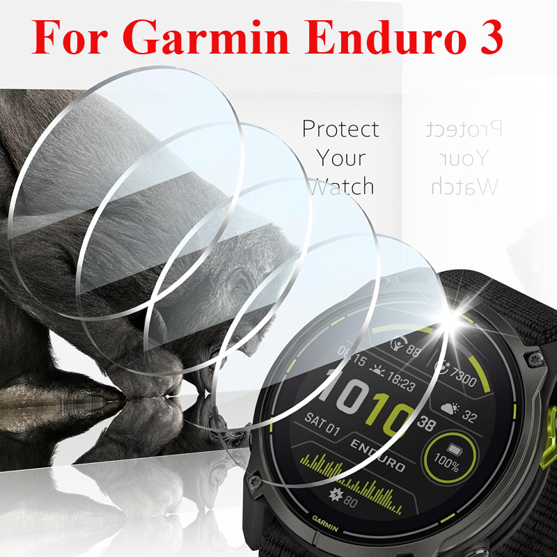 Smartwatch Screen Film - ฟิล์มกระจกนิรภัยสำหรับการ์มิน เอนดูโร 3 สมาร์ทวอทช์ป้องกันหน้าจอกระจกป้องกันฟิล์มอุปกรณ์เสริมสำหรับการ์มิน เอนดูโร 3