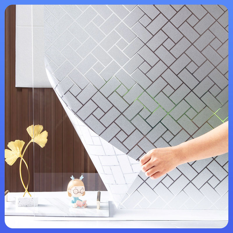 Privacy Screen Protector - ฟิล์มกันรอยหน้าจอแบบป้องกันความเป็นส่วนตัว กระจกฝ้าสีใสและโปร่งแสง ป้องกันการมองเห็นจากภายนอก สำหรับหน้าต่างห้องน้ำ