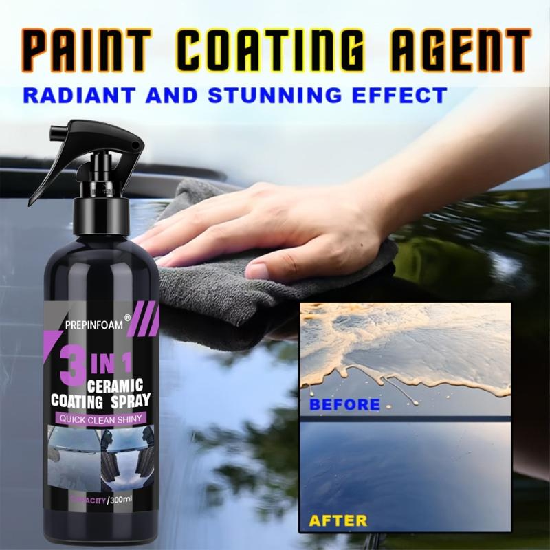 Nano Liquid Coating - สเปรย์เคลือบเซรามิก 3 in 1 สำหรับรถยนต์ นาโนคริสตัล