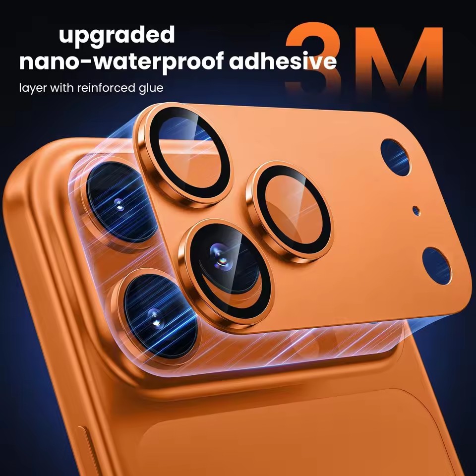 Tempered Glass Screen 9H - ฟิล์มกันรอยเลนส์กล้องสำหรับ Phone 17 Pro Max แบบดูดซับแรง