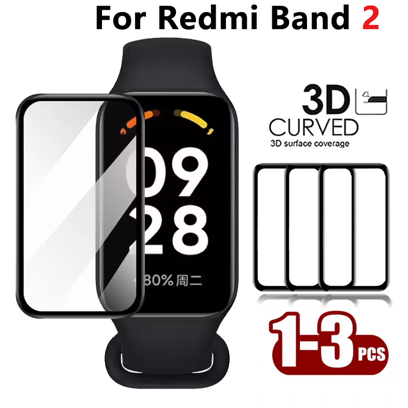 Smartwatch Screen Film - 1-3pcs 3D คอมโพสิตฟิล์มสําหรับ Redmi Band 2