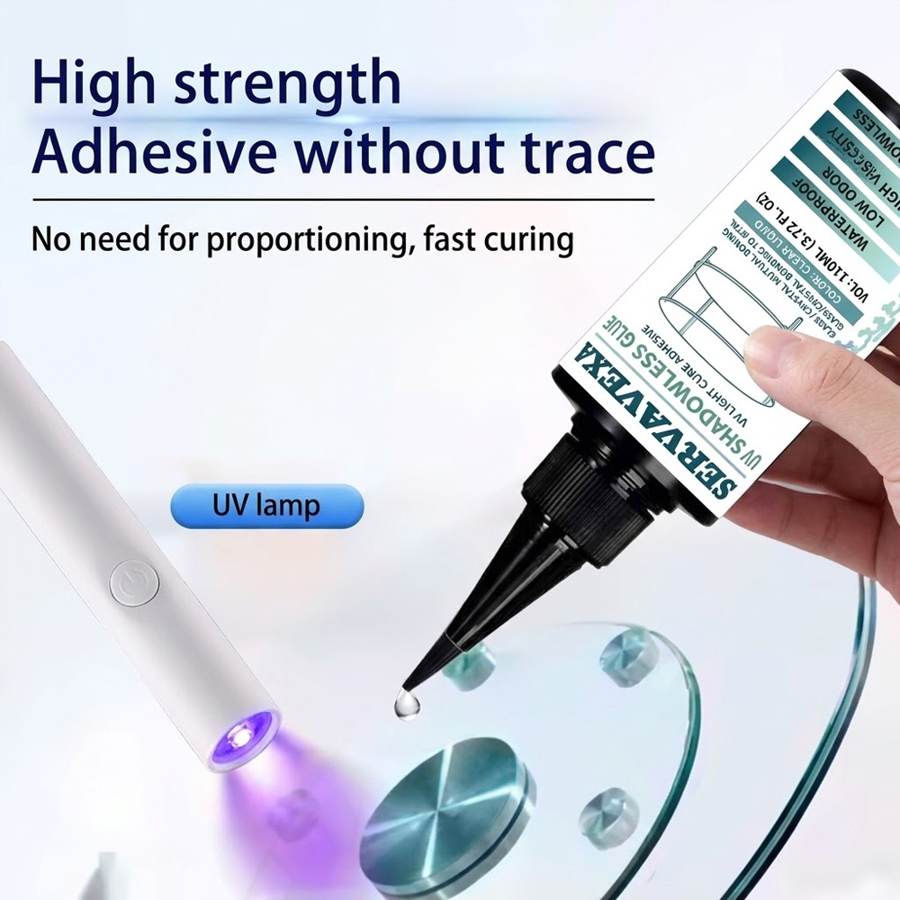 Liquid Uv Glue Kit - ชุดกาว UV ใส 110 มล. พร้อมหลอดไฟสำหรับบ่ม