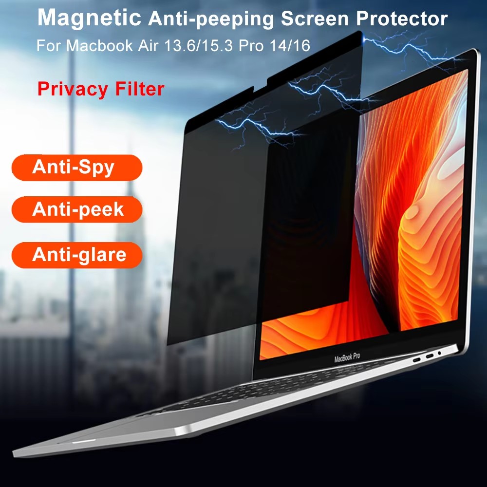 Matte Anti Glare Screen - Magnetic Privacy Screen ProtectorสําหรับMacbook M4 M3