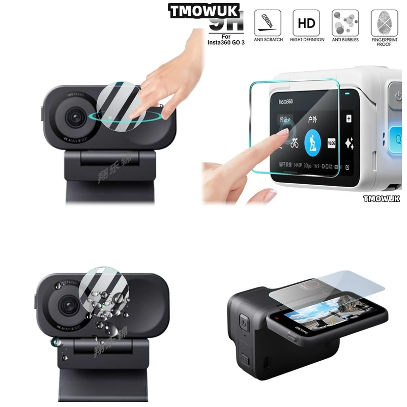 Flexible Tpu Film - ฟิล์มกระจกนิรภัยแบบยืดหยุ่น + ฟิล์มเลนส์ TPU สำหรับ Insta360