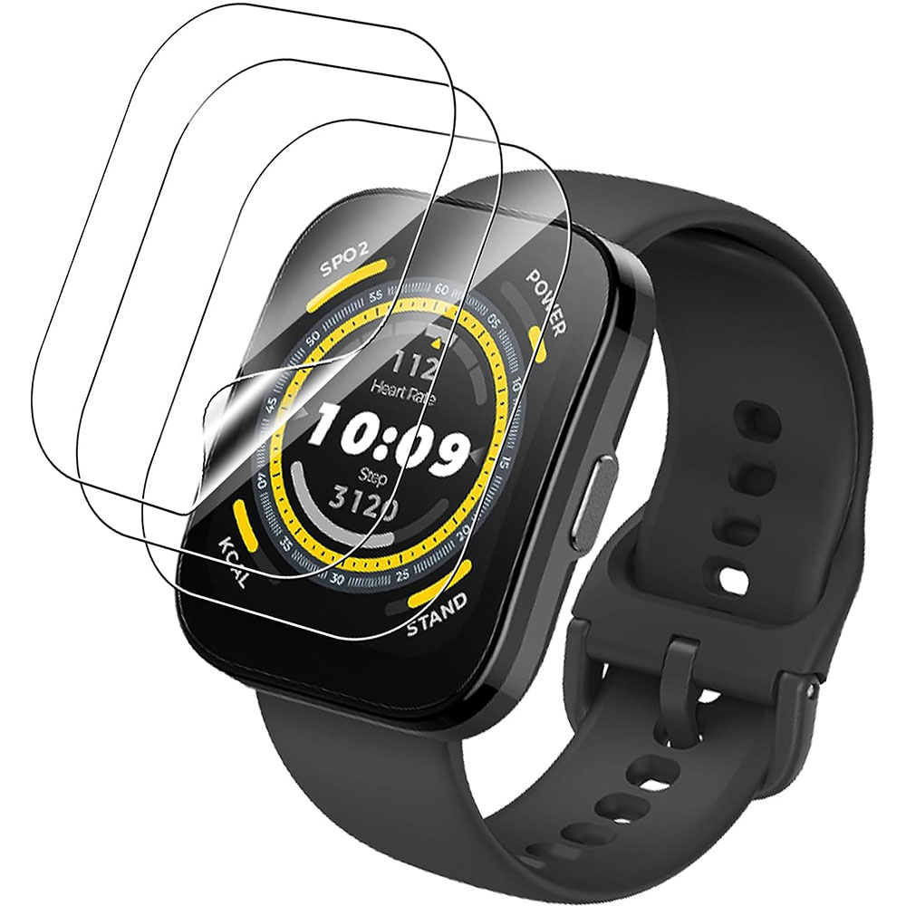 Smartwatch Screen Film - 3PCS Clear HD ฟิล์มป้องกันหน้าจอสําหรับ Huami Amazfit