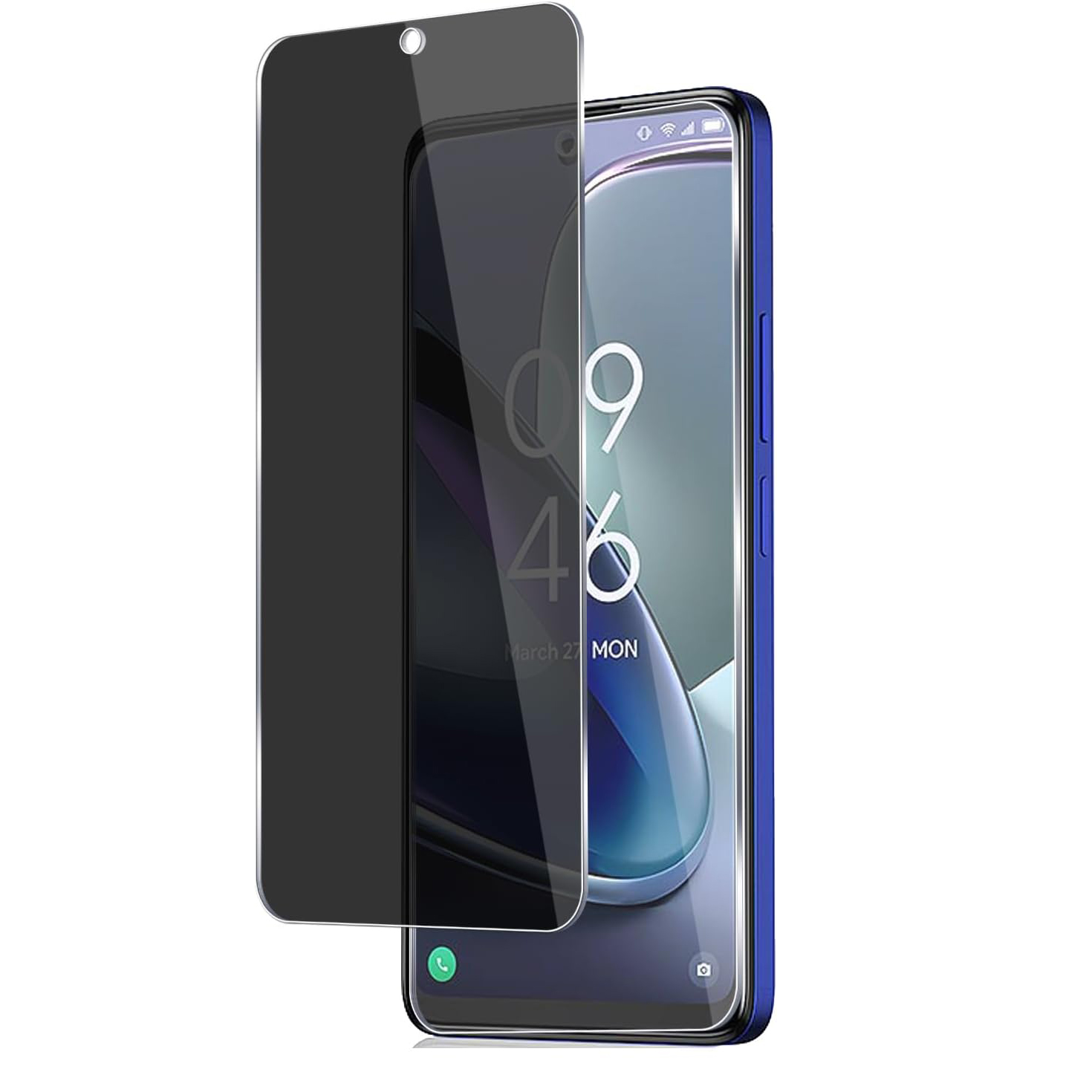 Privacy Filter 2Pack - [2 แพ็ค]ฟิล์มกระจกนิรภัย TCL 50 5G ฟิล์มกันรอยหน้าจอป้องกันการสอดแนมสำหรับ