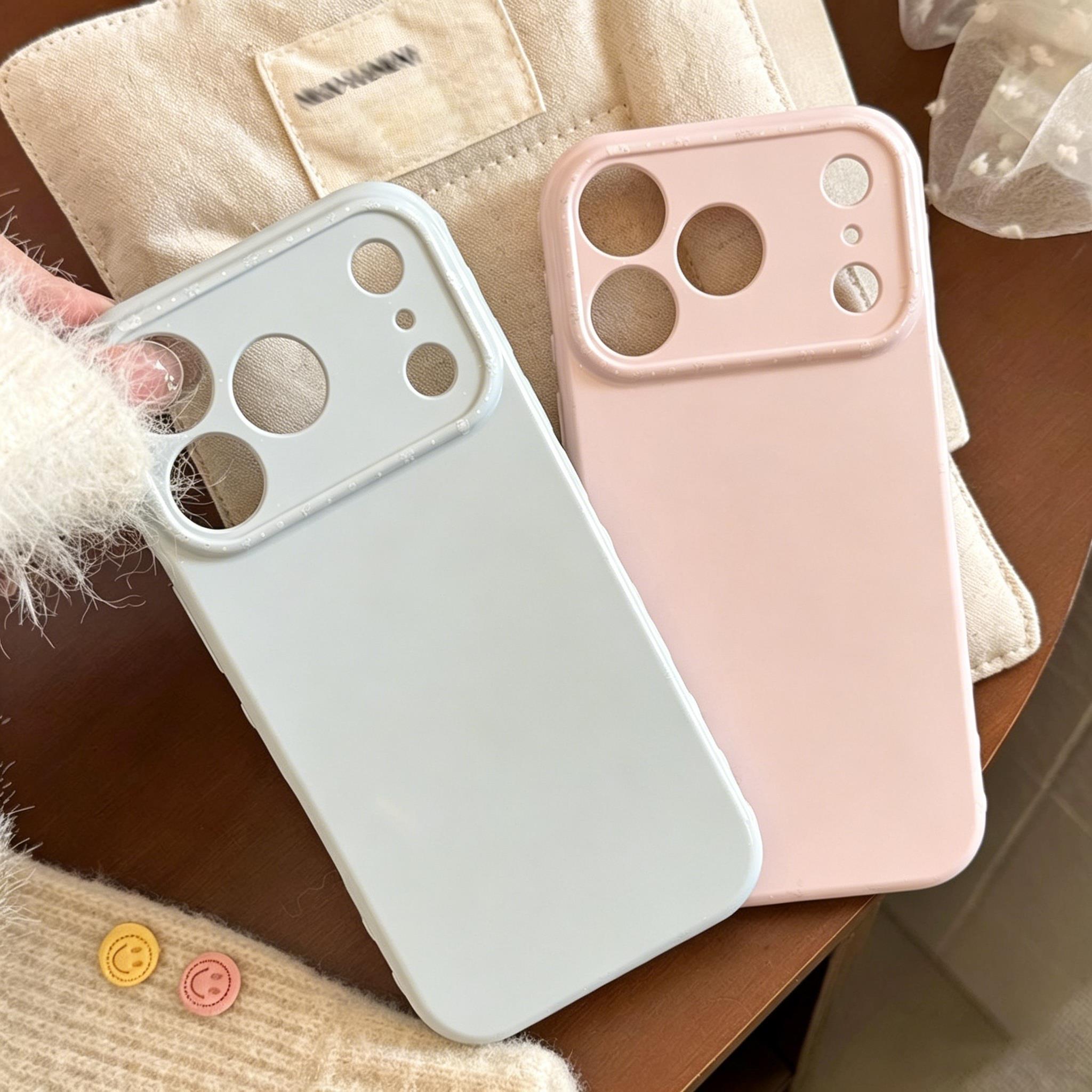 Oleophobic Coating Spray - เคสซิลิโคนเหลวสีลูกกวาดสำหรับ iPhone 17 Pro 16 15