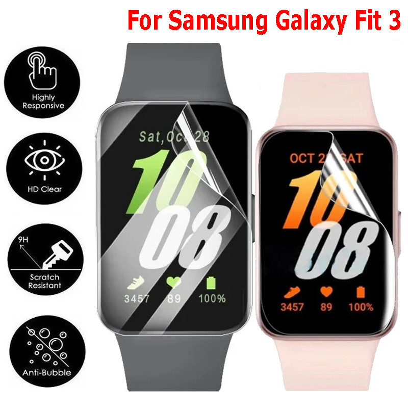 Hydrogel Screen Protector - ฟิล์มไฮโดรเจลแบบนุ่มสําหรับ Samsung Galaxy Fit 3 ตัวป้องกันหน้าจอป้องกันรอยขีดข่วนสําหรับ