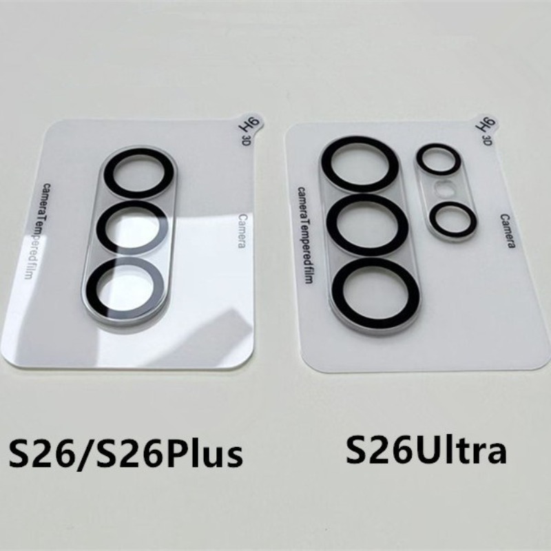Tempered Glass Screen 9H - เลนส์กล้อง HD ฟิล์มกระจกนิรภัยเต็มจอ สำหรับ Samsung S26