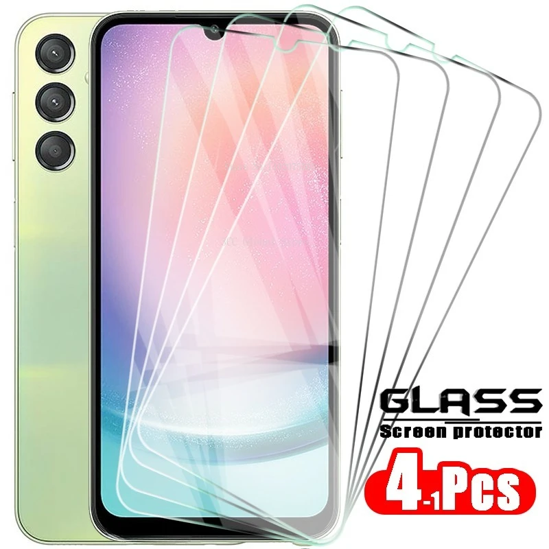 Screen Protector Cutter - 4Pcs ป้องกันสําหรับ Samsung Galaxy A24 4G