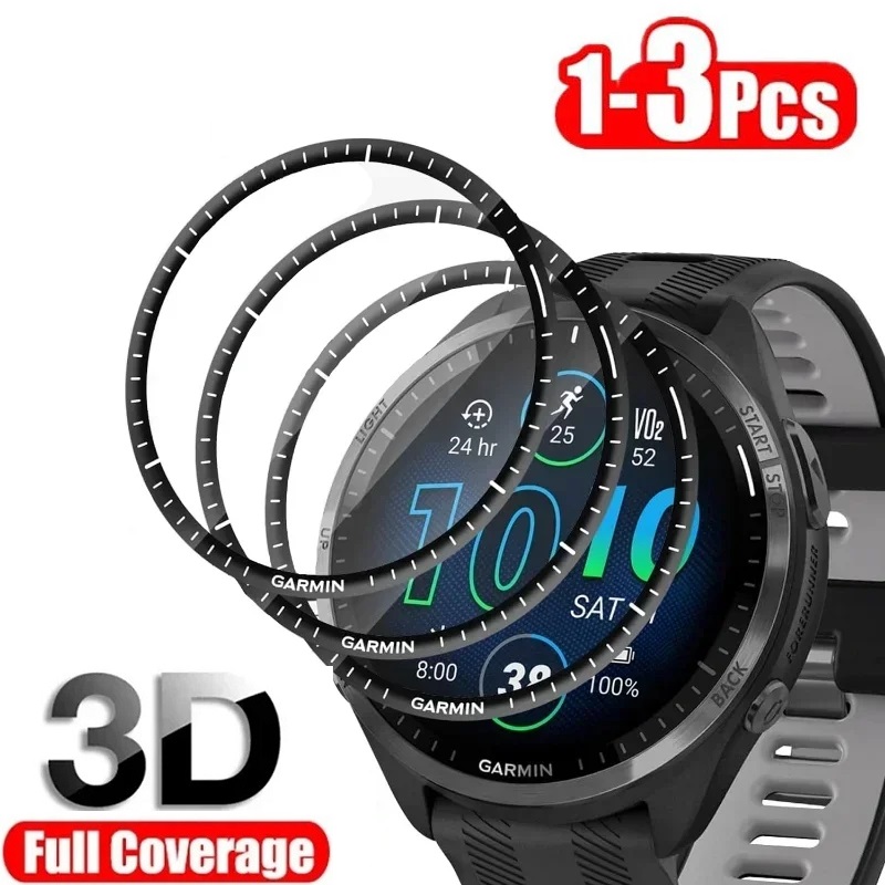Hydrogel Screen Protector - ตัวป้องกันหน้าจอโค้ง 3D สําหรับผู้เบิกทาง Garmin 965 ฟิล์มป้องกันสําหรับผู้เบิกทาง