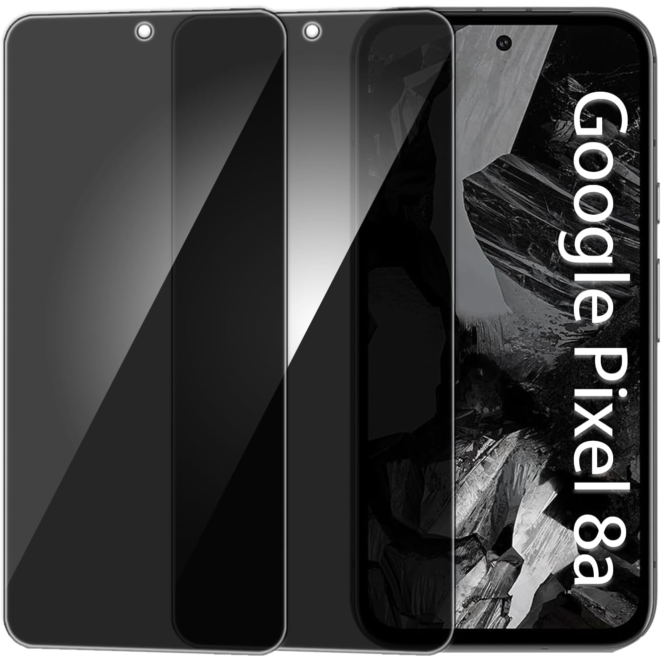 Privacy Filter 2Pack - 2 PACK ตัวกรองความเป็นส่วนตัวฟิล์มกระจกนิรภัย AntiSpy Shield ป้องกันหน้าจอสําหรับ