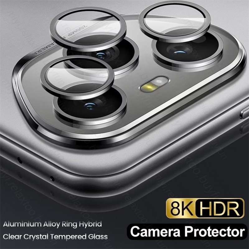 Tempered Glass Screen 9H - ฝาครอบป้องกันกล้องวงแหวนโลหะ Honor400Pro สำหรับ Honor 400 Pro