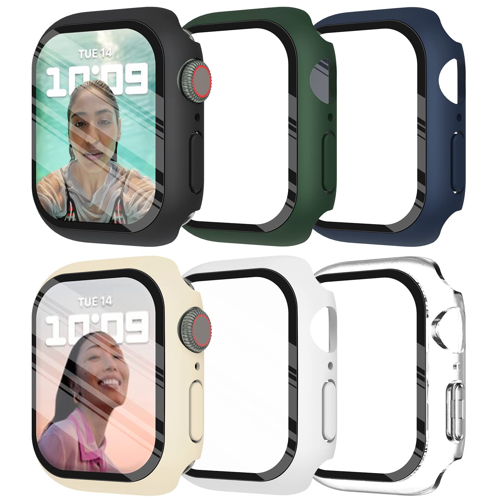 กระจกนิรภัย + ฝาครอบสําหรับ Ap - Smartwatch Screen Film บทวิจารณ์และราคา