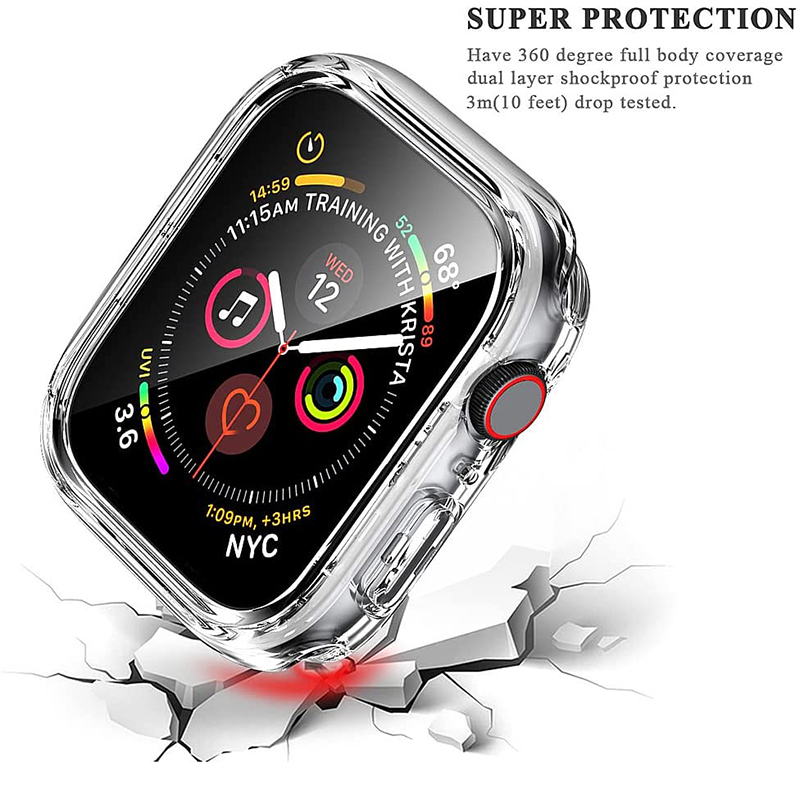 กระจกนิรภัย + ฝาครอบสําหรับ Ap - Smartwatch Screen Film บทวิจารณ์และราคา