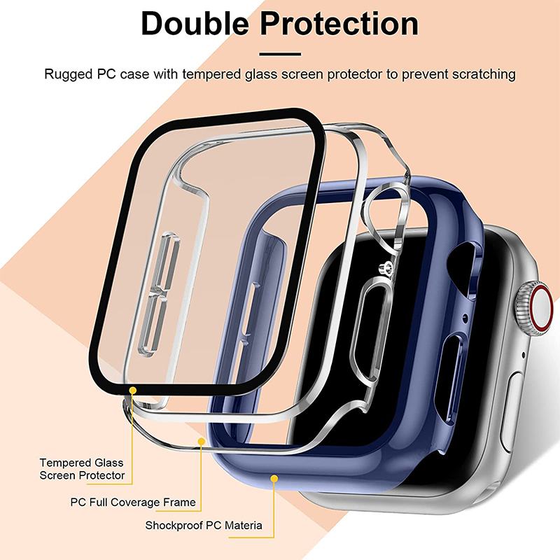 กระจกนิรภัย + ฝาครอบสําหรับ Ap - Smartwatch Screen Film บทวิจารณ์และราคา
