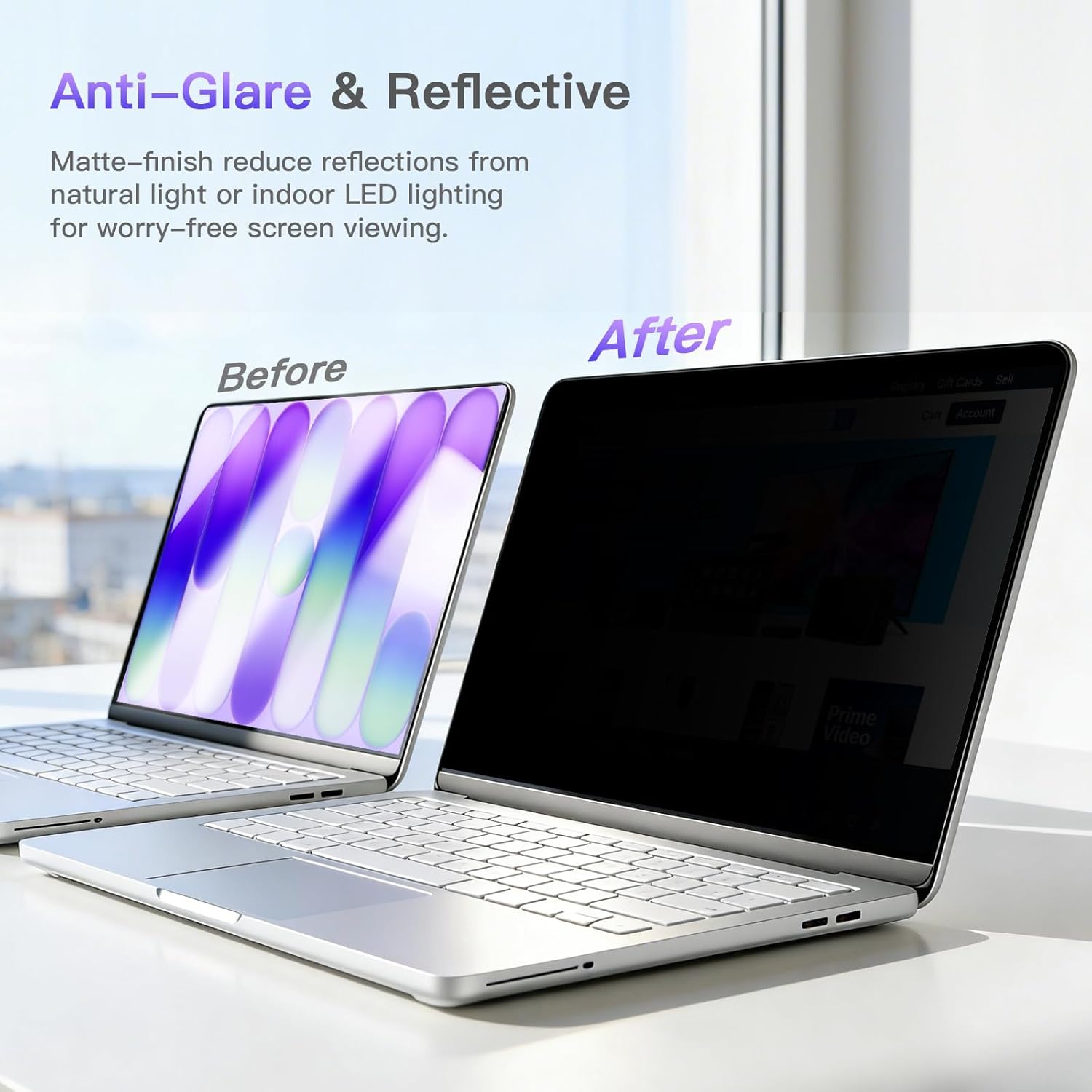 ฟิล์มกันรอยแบบป้องกันการมองเห็ - Matte Anti Glare Screen บทวิจารณ์และราคา