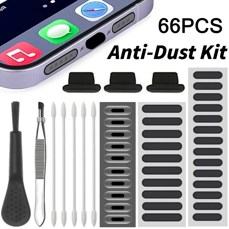 66PCS ปลั๊กฝุ่นลําโพงโทรศัพท์ป - Dust Removal Sticker บทวิจารณ์และราคา