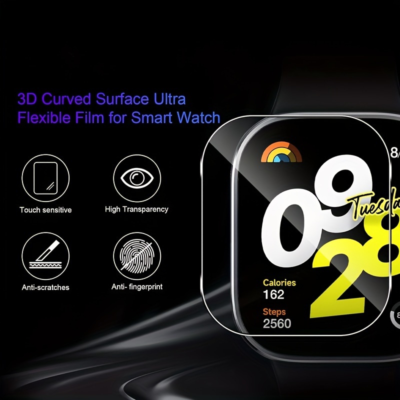 3-5 ชิ้นกระจกนิรภัยระดับพรีเมี - Smartwatch Screen Film บทวิจารณ์และราคา