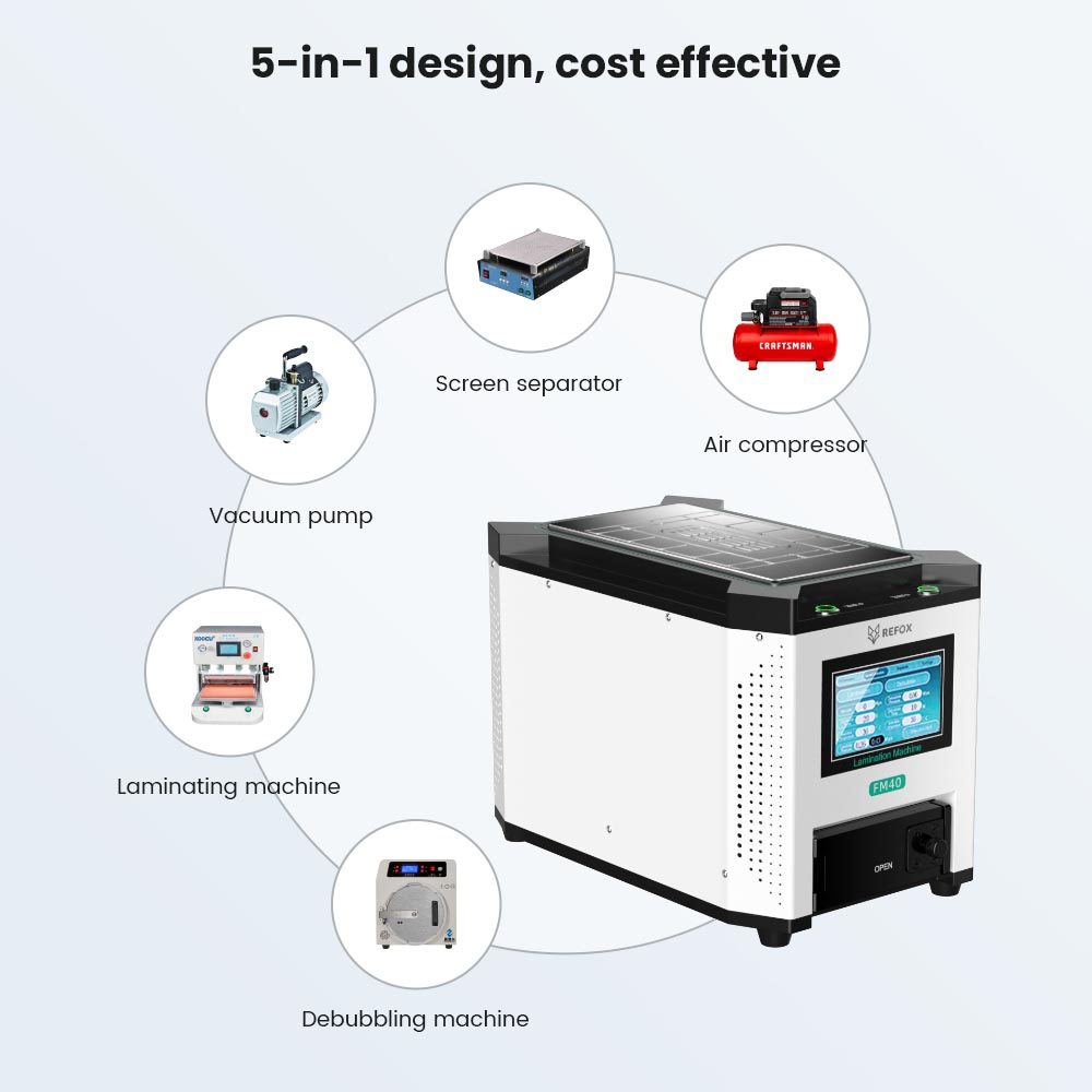 REFOX FM-40 5in1 เครื่องเคลือบ - Screen Alignment Tool บทวิจารณ์และราคา