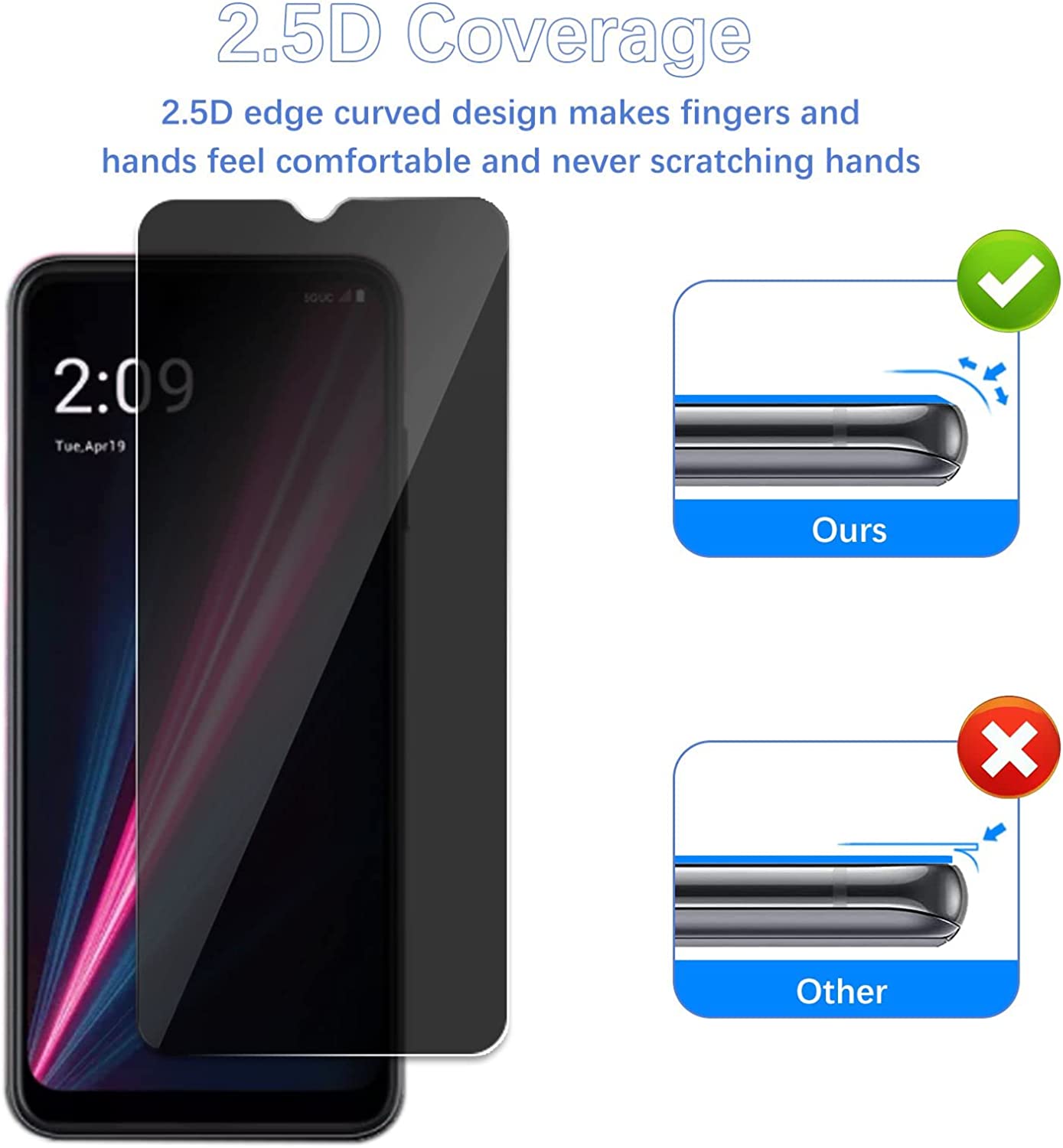 ฟิล์มกระจกนิรภัย40 SE TCL ขนาด - Privacy Filter 2Pack บทวิจารณ์และราคา
