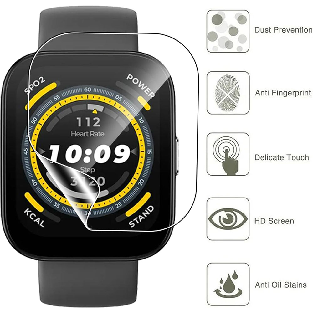 3PCS Clear HD ฟิล์มป้องกันหน้า - Smartwatch Screen Film บทวิจารณ์และราคา