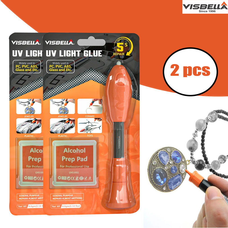 Visbella 2 PCS UV Light ปากกาก - Liquid Uv Glue Kit บทวิจารณ์และราคา