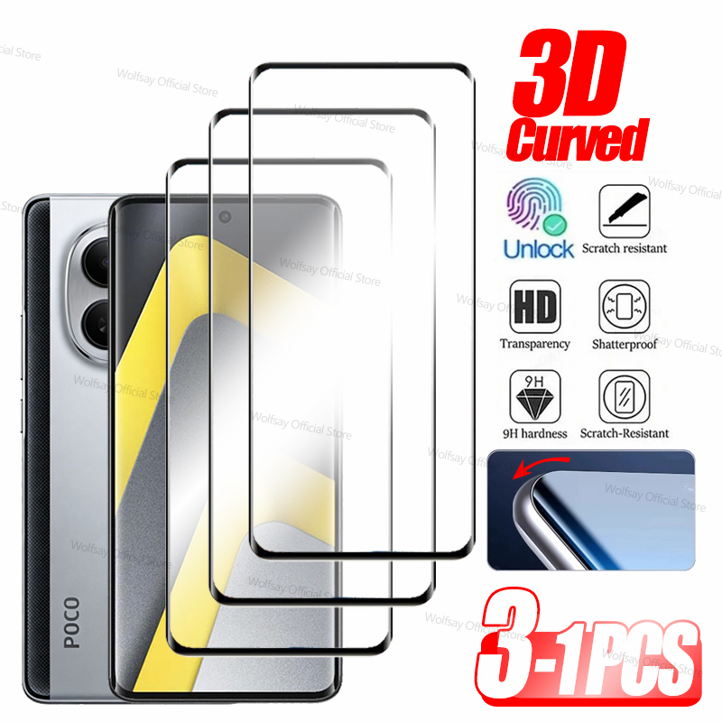 3/2/1 ชิ้น 3D ขอบโค้งกระจกสำหร - Curved Edge Screen บทวิจารณ์และราคา