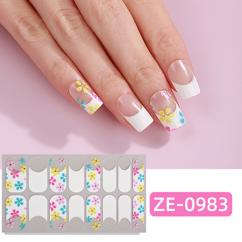 สติกเกอร์ติดเล็บลายหินอ่อนไล่เ - Full Cover Adhesive บทวิจารณ์และราคา